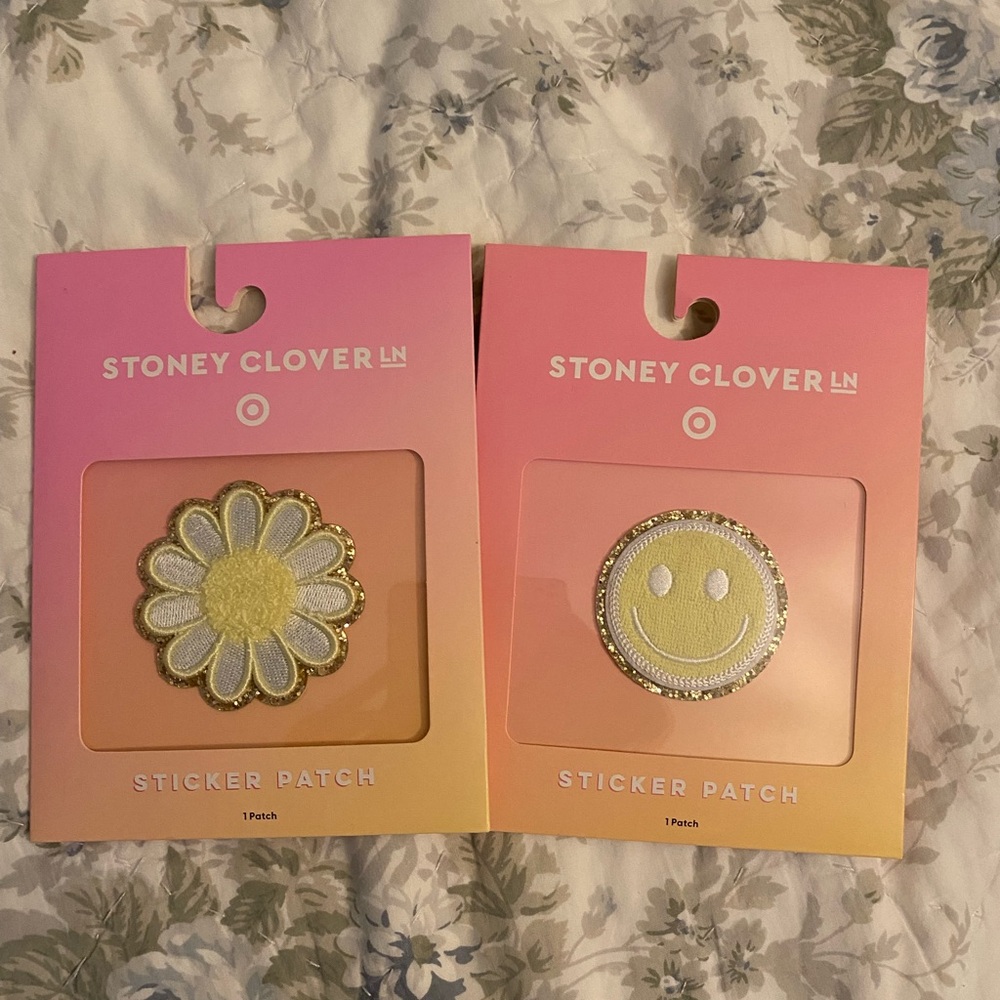 Stoney Clover Lane daisy and smiley face Sticker Patches